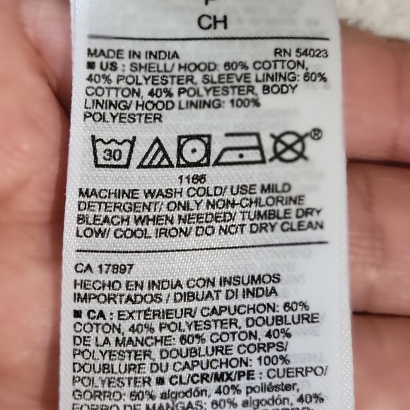 Old Navy- Burgandy Sherpa Lined Hooded Warm Winter Jacket with Big Wide Pockets - Picture 5 of 11